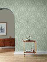 A-Street Prints 4198-27822 Rosalind Sage Iris Damask Wallpap