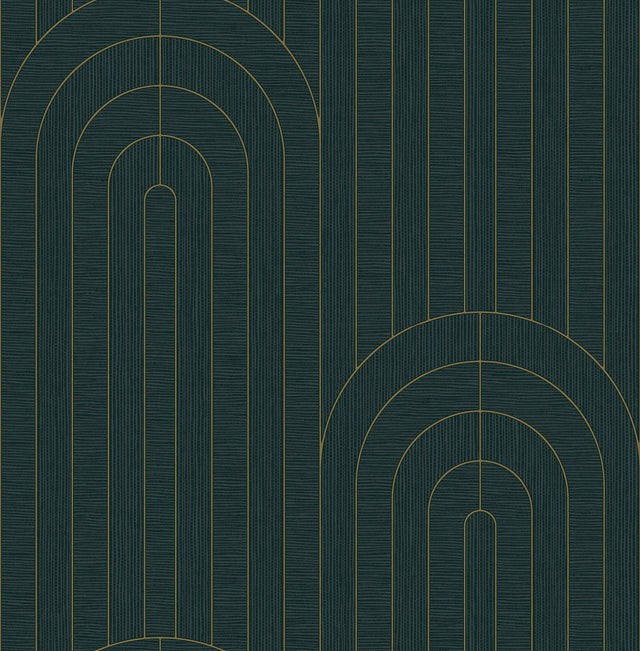 A-Street Prints 4198-27824 Declan Teal Textured Arches Wallp