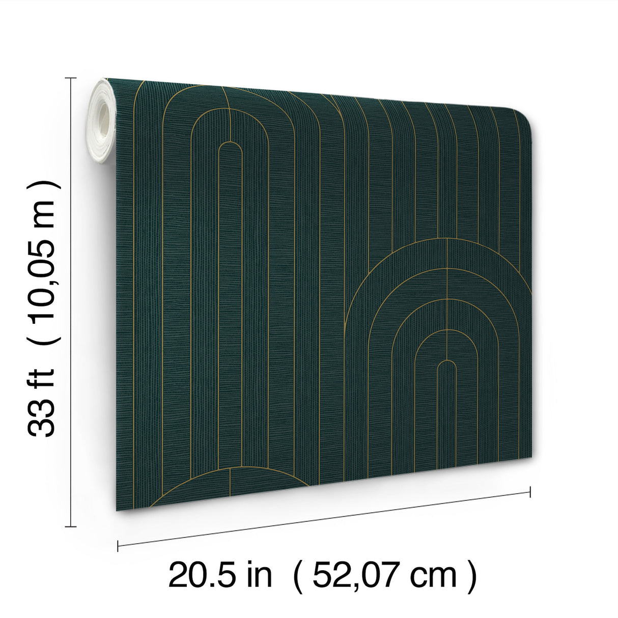 A-Street Prints 4198-27824 Declan Teal Textured Arches Wallp