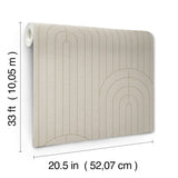 A-Street Prints 4198-27826 Declan Neutral Textured Arches Wa
