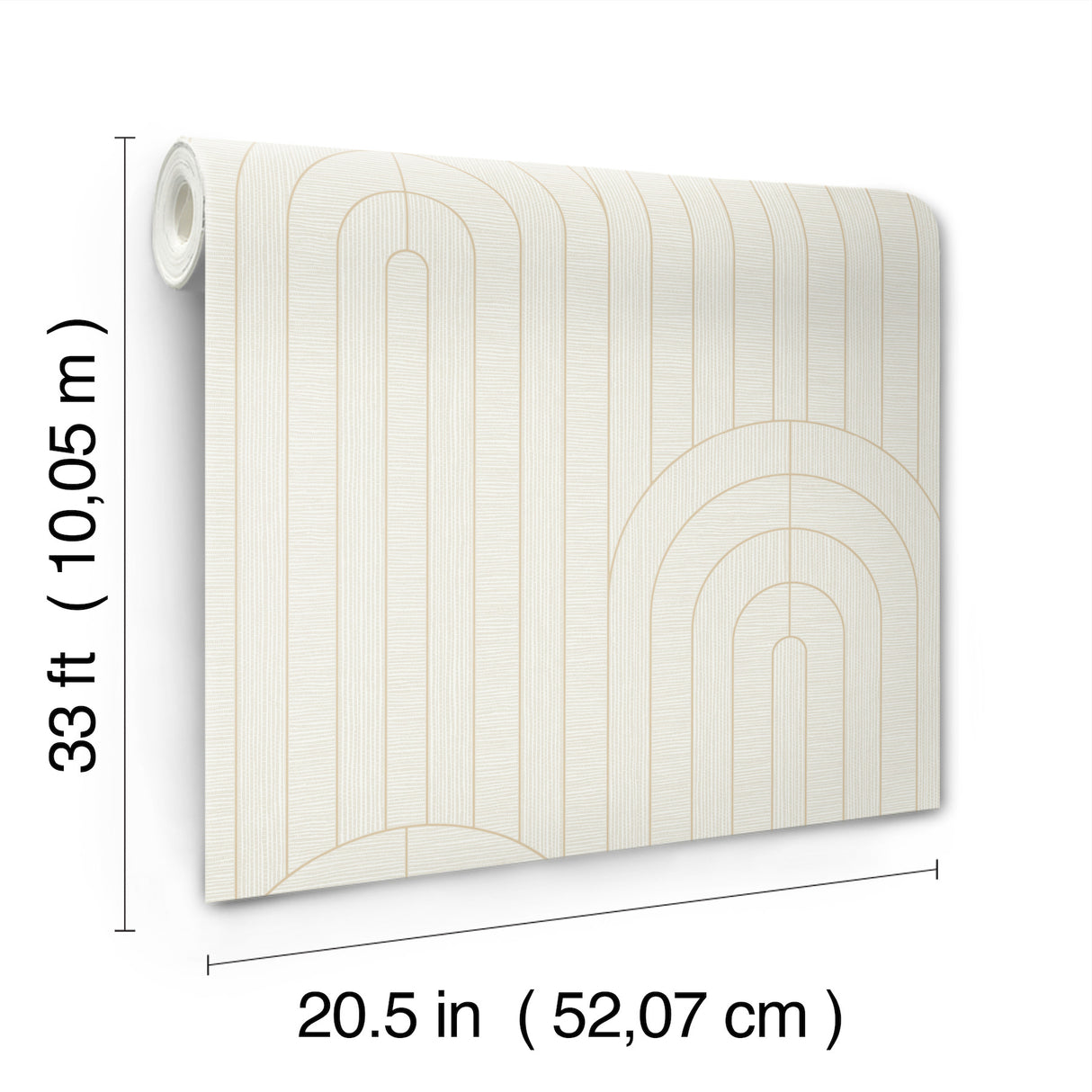 A-Street Prints 4198-27827 Declan Ivory Textured Arches Wall