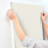 A-Street Prints 4198-27827 Declan Ivory Textured Arches Wall