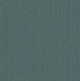 A-Street Prints 4198-27828 Declan Turquoise Textured Arches 