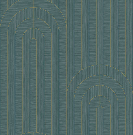 A-Street Prints 4198-27828 Declan Turquoise Textured Arches 