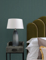 A-Street Prints 4198-27828 Declan Turquoise Textured Arches 