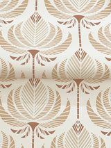 A-Street Prints 4198-27829 Ferrenby Apricot Floral Fan Wallp