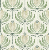 A-Street Prints 4198-27830 Ferrenby Green Floral Fan Wallpap