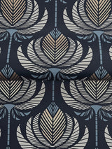 A-Street Prints 4198-27831 Ferrenby Dark Blue Floral Fan Wal
