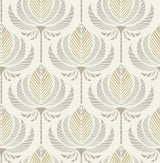A-Street Prints 4198-27832 Ferrenby Metallic Floral Fan Wall
