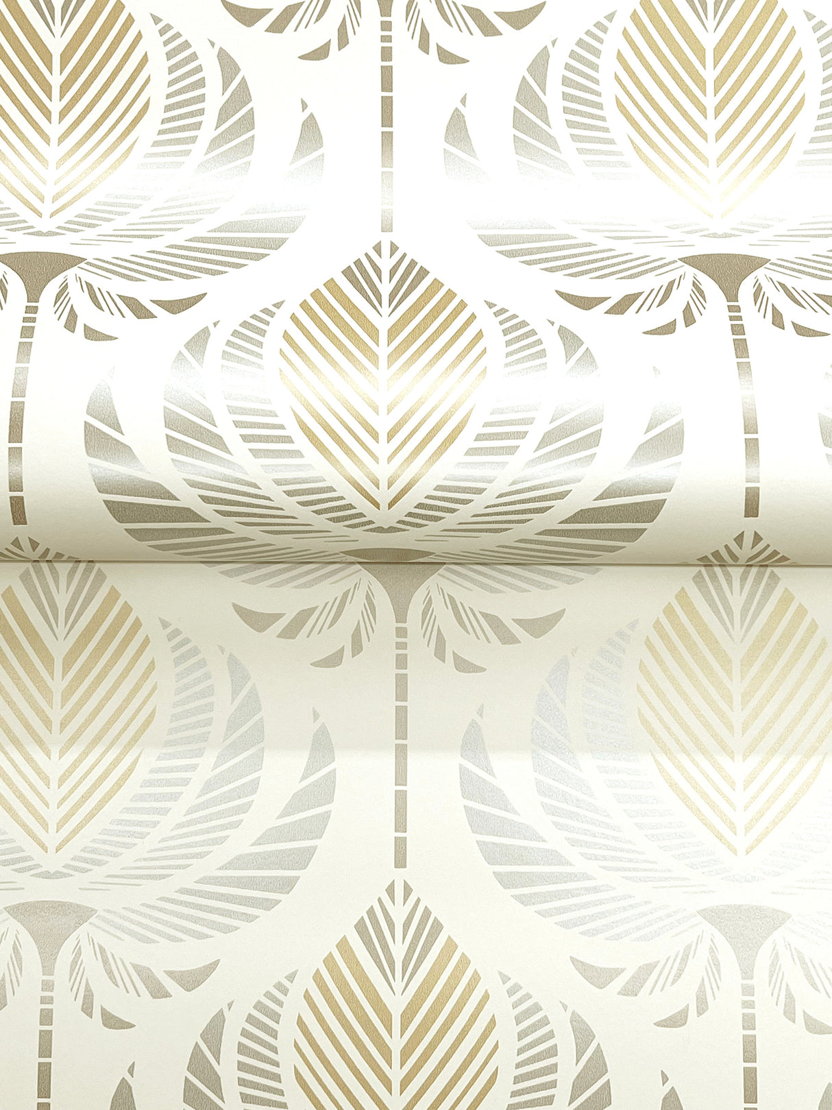 A-Street Prints 4198-27832 Ferrenby Metallic Floral Fan Wall