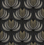 A-Street Prints 4198-27833 Ferrenby Black Floral Fan Wallpap