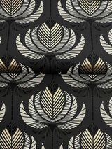 A-Street Prints 4198-27833 Ferrenby Black Floral Fan Wallpap
