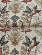 A-Street Prints 4198-27836 Bernadette Merlot Garden Wilderne