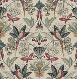 A-Street Prints 4198-27836 Bernadette Merlot Garden Wilderne