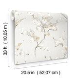 A-Street Prints 4198-27843 Bliss Honey Blossom Wallpaper