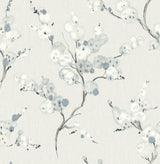 A-Street Prints 4198-27844 Bliss Sky Blue Blossom Wallpaper