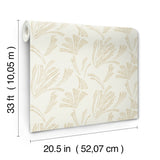 A-Street Prints 4198-83470 Ermine Gold Abstract Wallpaper