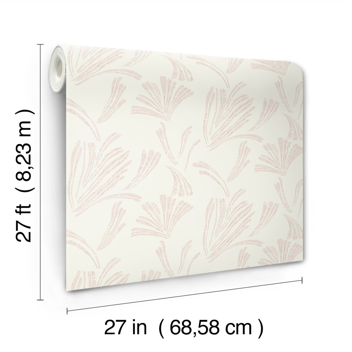 A-Street Prints 4198-83471 Ermine Blush Abstract Wallpaper