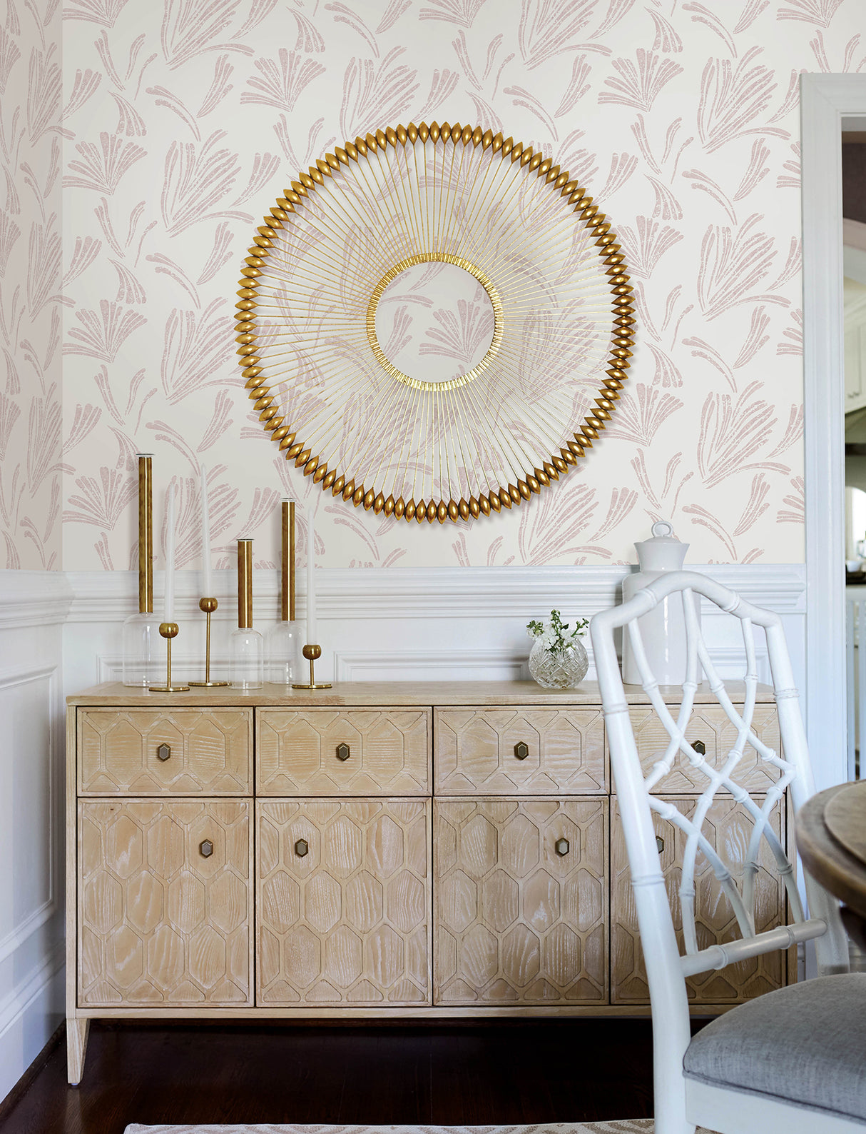 A-Street Prints 4198-83471 Ermine Blush Abstract Wallpaper