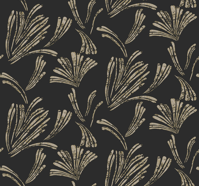 A-Street Prints 4198-83473 Ermine Black Abstract Wallpaper