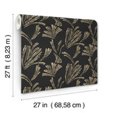 A-Street Prints 4198-83473 Ermine Black Abstract Wallpaper