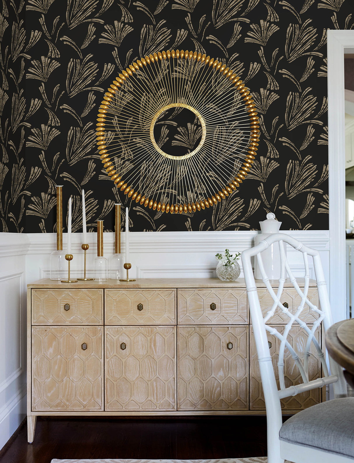 A-Street Prints 4198-83473 Ermine Black Abstract Wallpaper