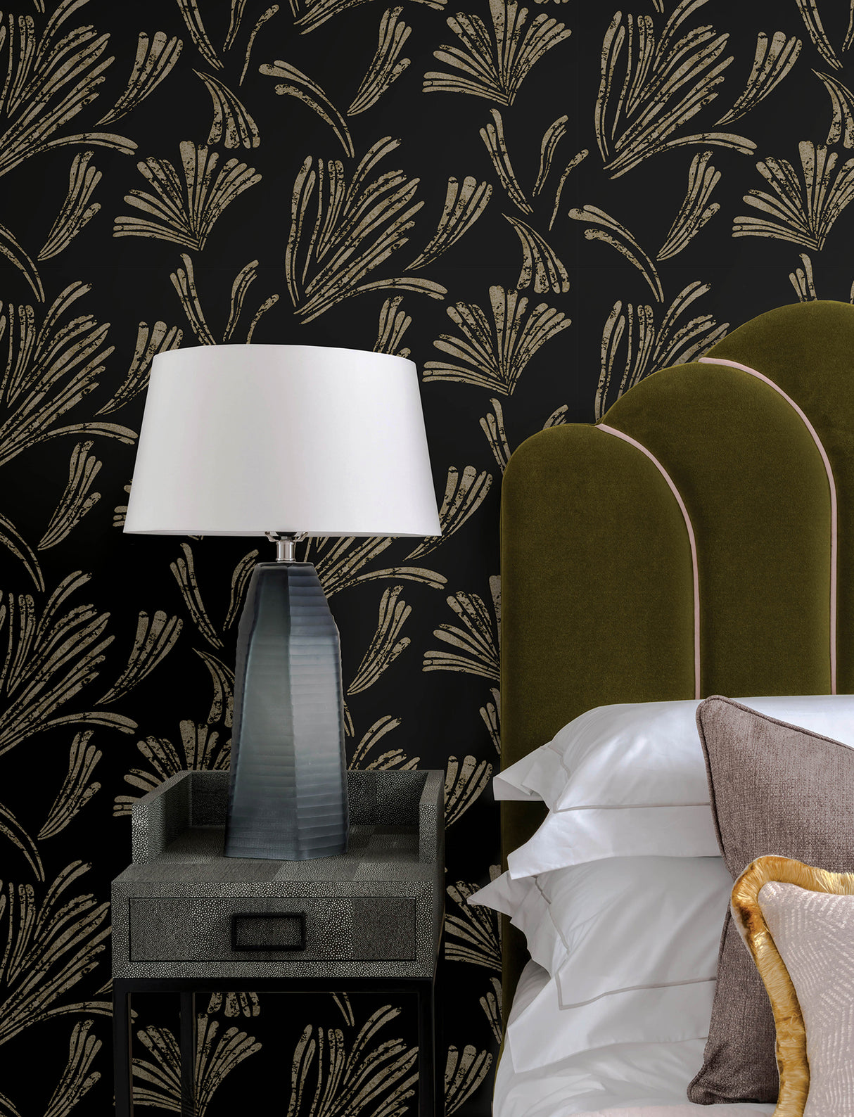 A-Street Prints 4198-83473 Ermine Black Abstract Wallpaper