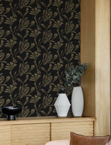 A-Street Prints 4198-83473 Ermine Black Abstract Wallpaper