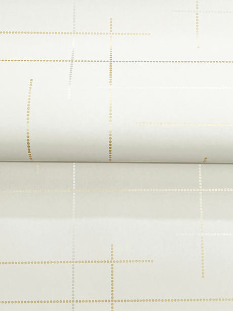 A-Street Prints 4198-83475 Wylie Metallic Dotted Gridlines W