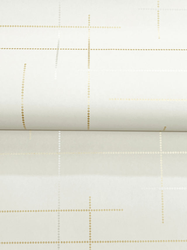 A-Street Prints 4198-83475 Wylie Metallic Dotted Gridlines W