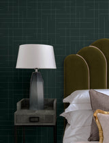 A-Street Prints 4198-83478 Wylie Teal Dotted Gridlines Wallp