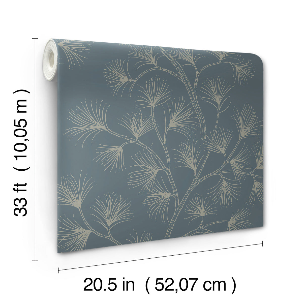 A-Street Prints 4198-83479 Kismine Slate Botanical Trail Wal
