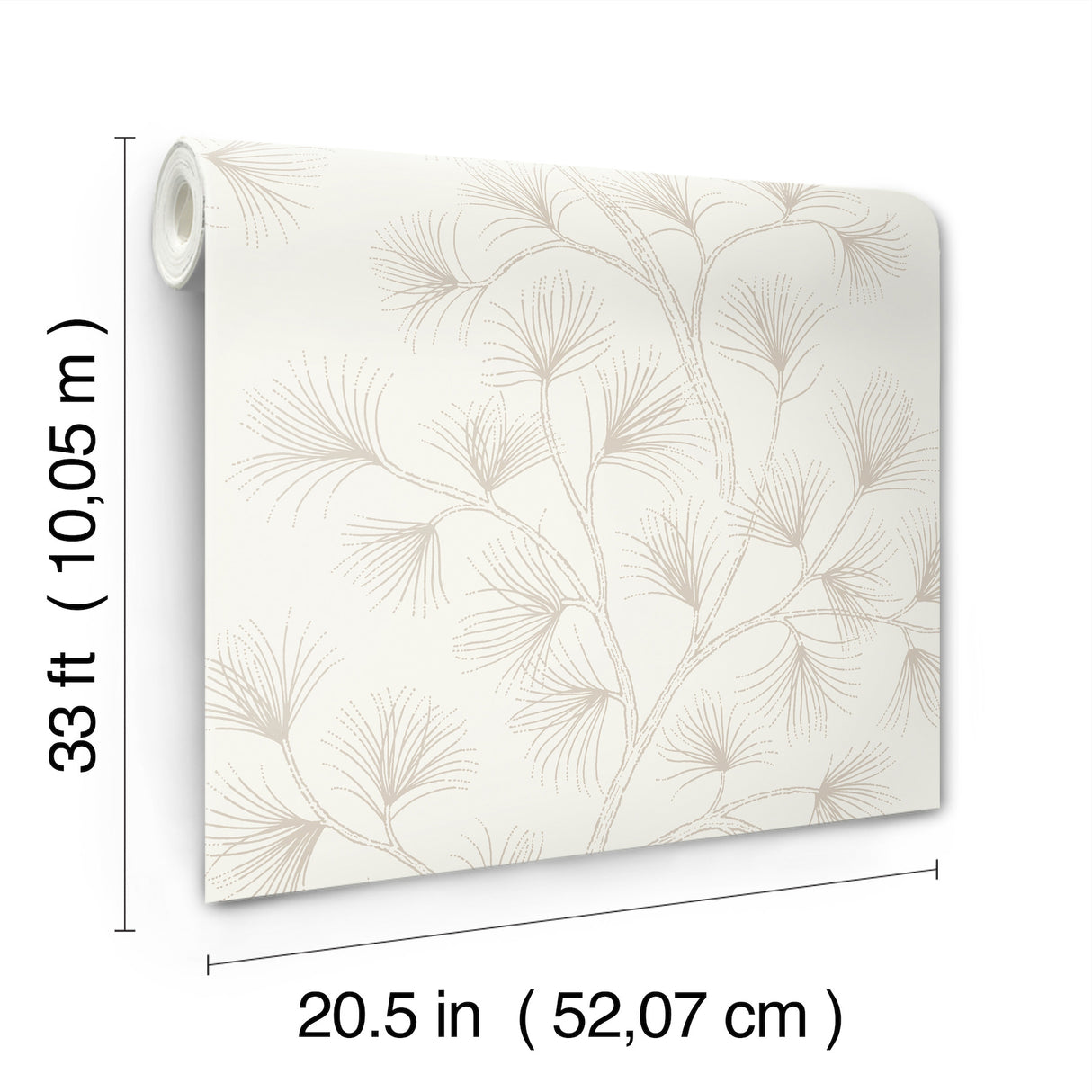 A-Street Prints 4198-83480 Kismine Beige Botanical Trail Wal