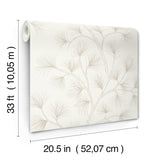 A-Street Prints 4198-83480 Kismine Beige Botanical Trail Wal