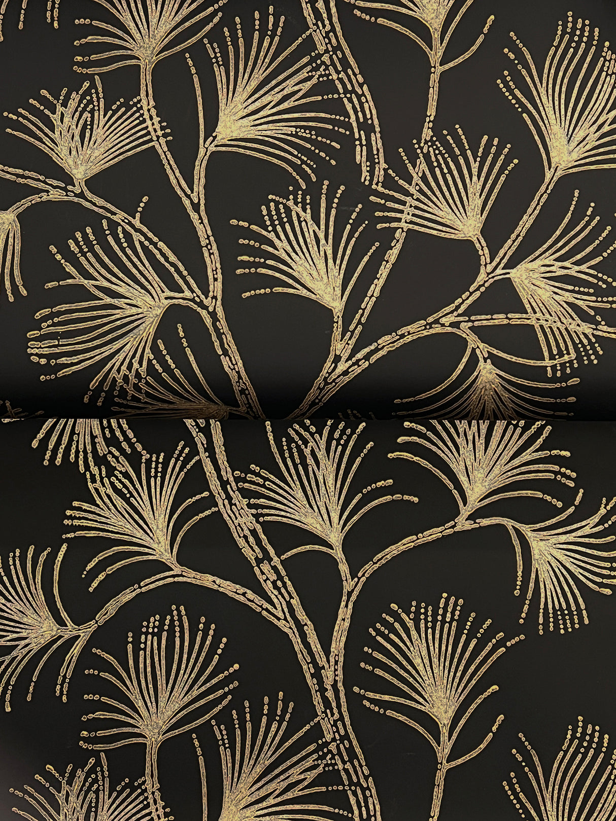 A-Street Prints 4198-83481 Kismine Black Botanical Trail Wal