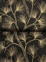 A-Street Prints 4198-83481 Kismine Black Botanical Trail Wal