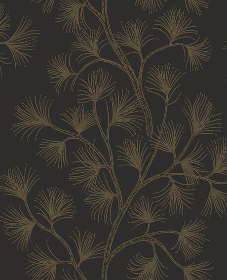 A-Street Prints 4198-83481 Kismine Black Botanical Trail Wal