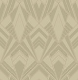A-Street Prints 4198-87400 Allenby Khaki Flocked Wallpaper
