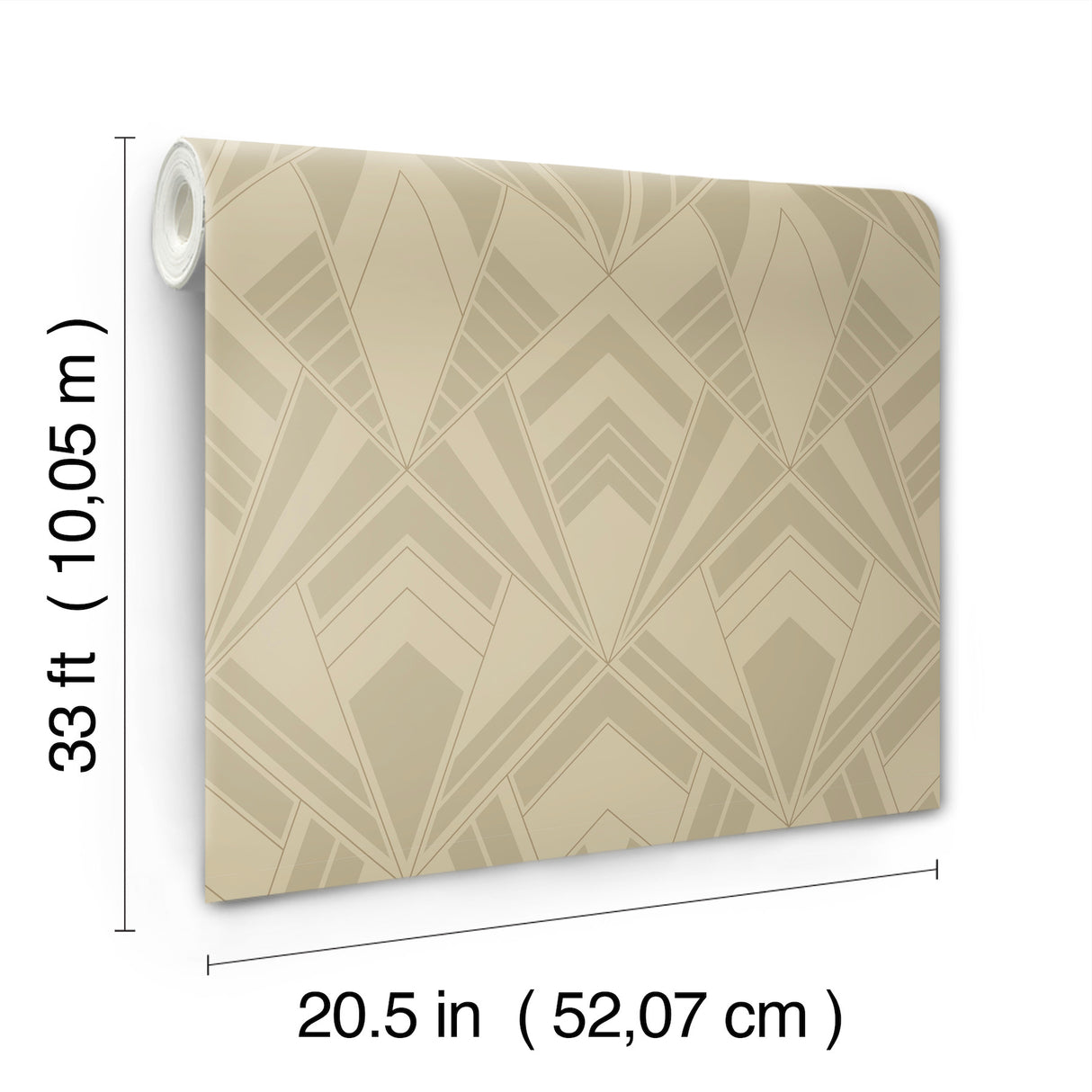 A-Street Prints 4198-87400 Allenby Khaki Flocked Wallpaper