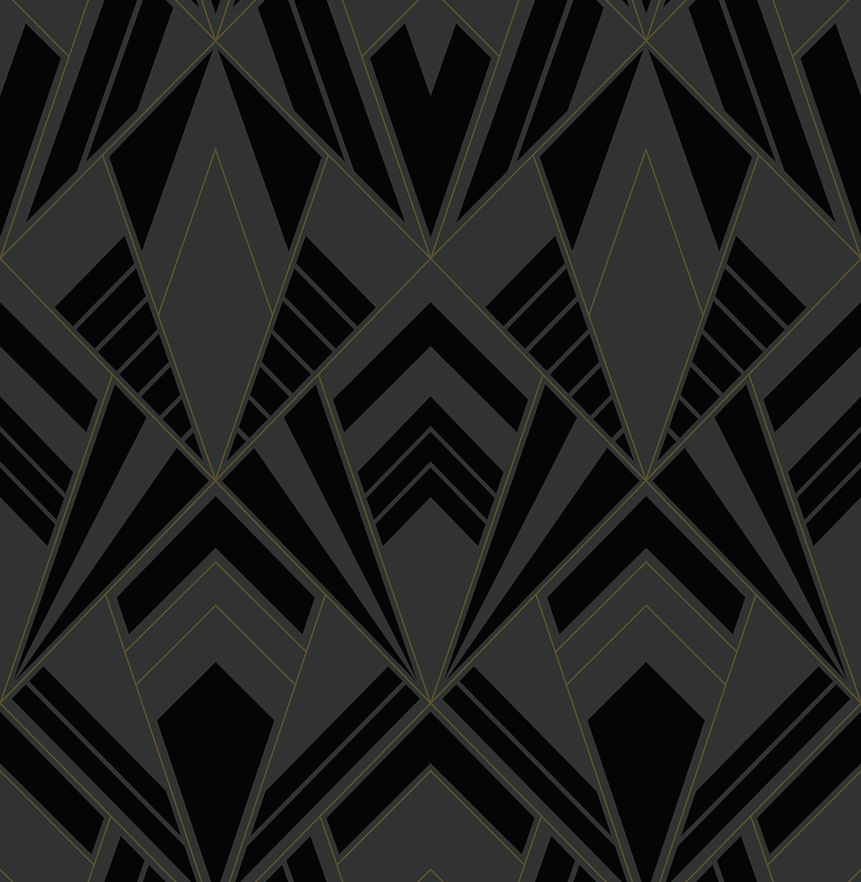 A-Street Prints 4198-87401 Allenby Black Flocked Wallpaper