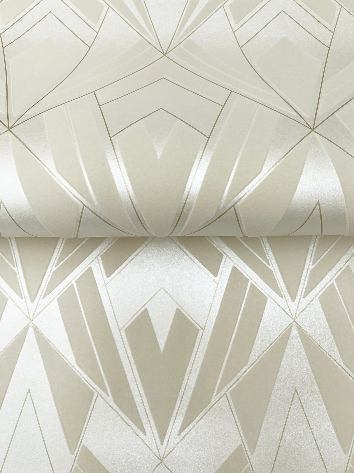 A-Street Prints 4198-87403 Allenby Pearl Flocked Wallpaper