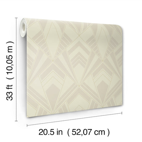 A-Street Prints 4198-87403 Allenby Pearl Flocked Wallpaper