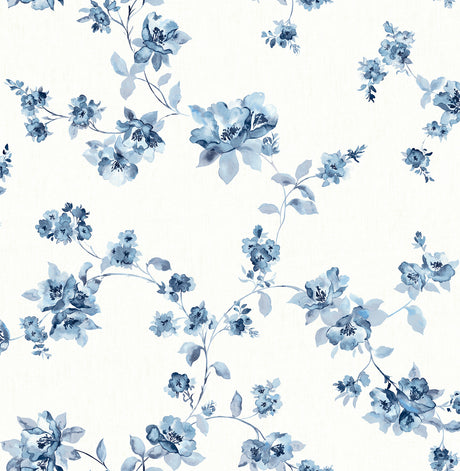 Chesapeake 4199-24481 Festival Floral Blue Trailing Wallpaper