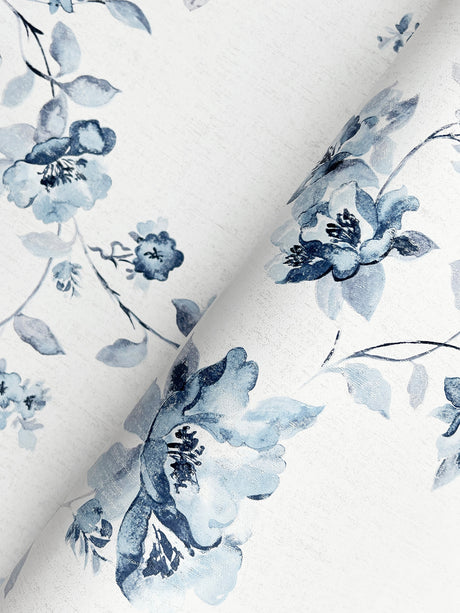 Chesapeake 4199-24481 Festival Floral Blue Trailing Wallpaper