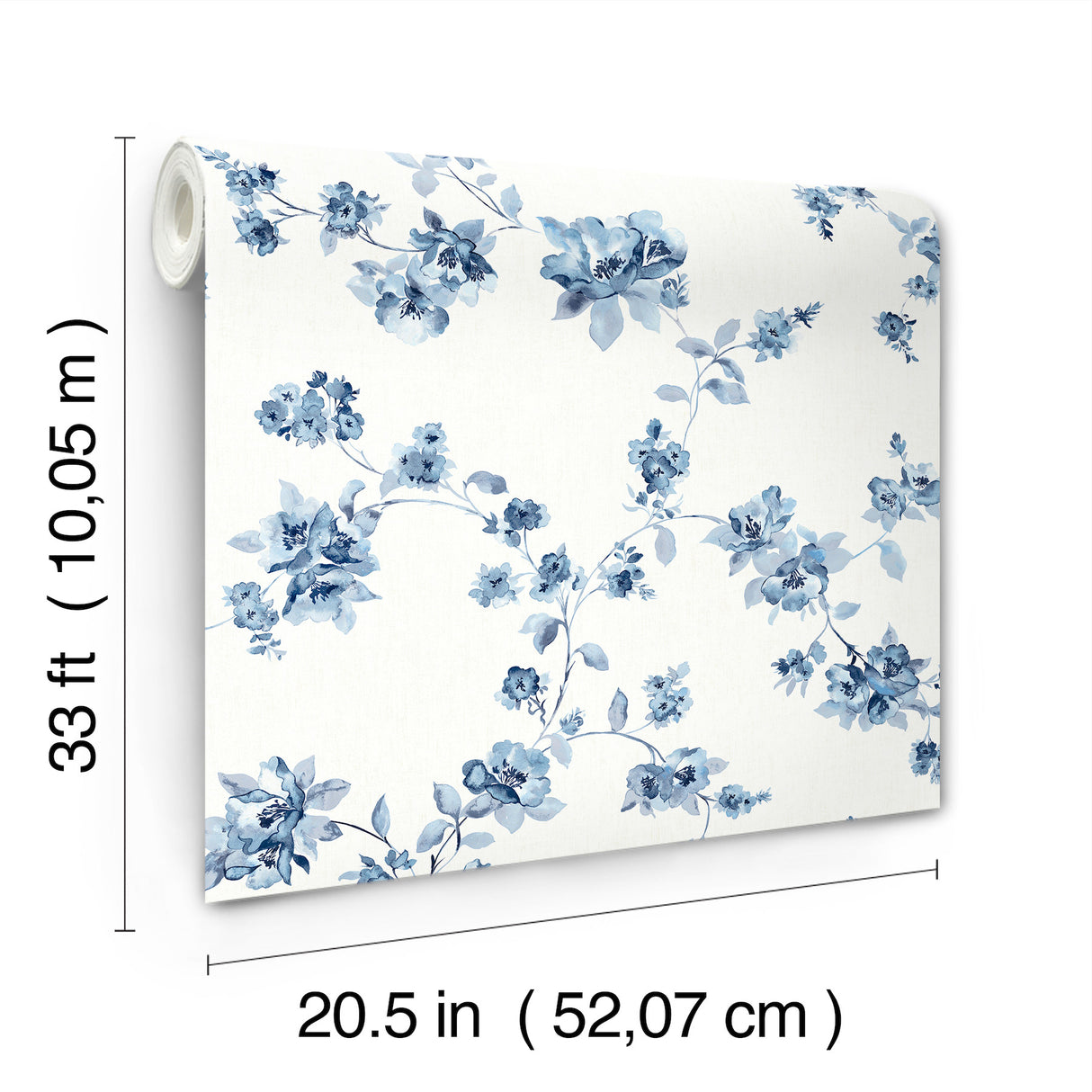 Chesapeake 4199-24481 Festival Floral Blue Trailing Wallpaper