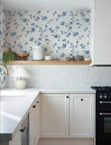 Chesapeake 4199-24481 Festival Floral Blue Trailing Wallpaper