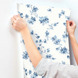 Chesapeake 4199-24481 Festival Floral Blue Trailing Wallpaper