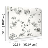 Chesapeake 4199-24482 Festival Floral Charcoal Trailing Wallpaper