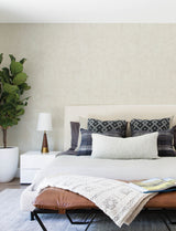 Chesapeake 4199-27772 Abram Taupe Distressed Wallpaper