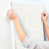 Chesapeake 4199-27774 Emmarie Grey Geometric Wallpaper